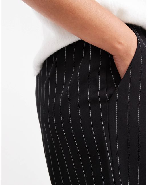 ASOS White Curve Tailored Relaxed Straight Leg Trousers