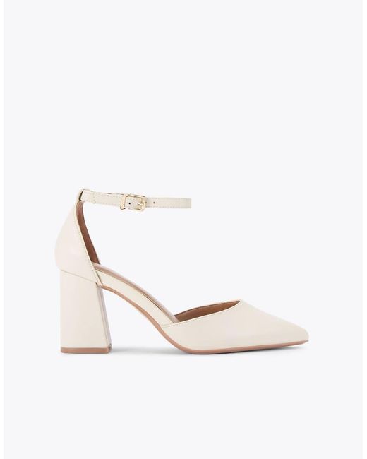 Carvela Kurt Geiger White Refined Court Heeled Shoes