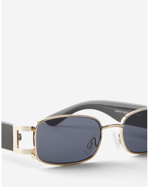 Cotton On Blue Harriet Metal Sunglasses