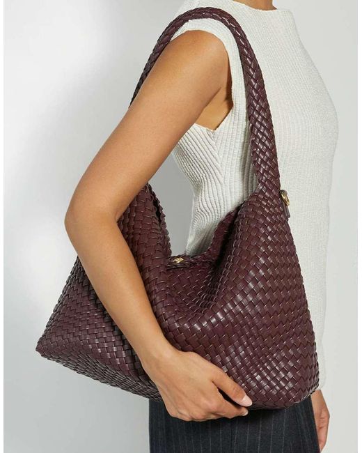 Dune Brown Deliberate L Shoulder Bag
