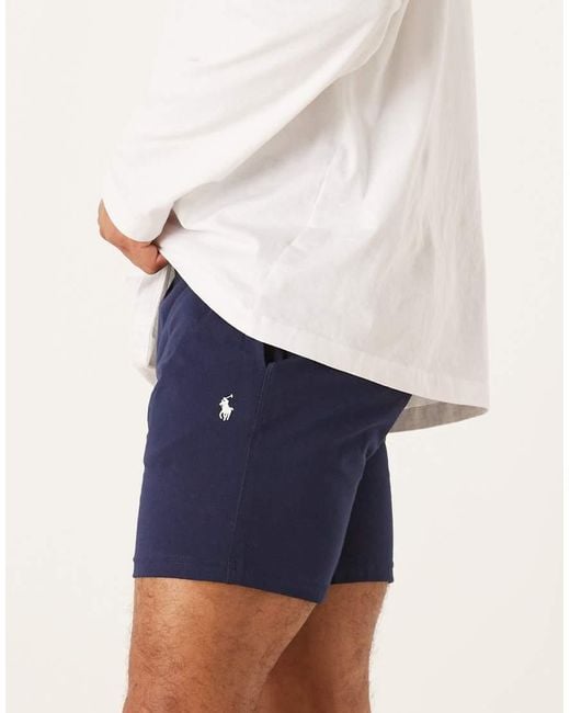 Polo Ralph Lauren Blue Cotton Jersey Sleep Short for men