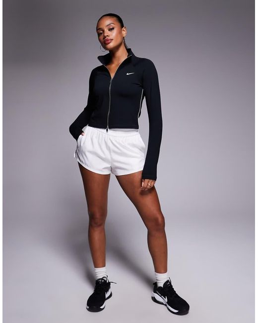Chaqueta Negra Con Cremallera Bidireccional Gym Life Swoosh De Nike de color Blue