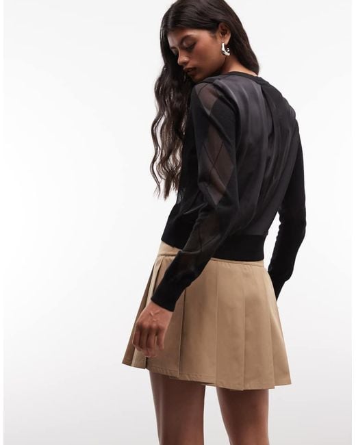 Nike White Street Pleated Mini Skirt