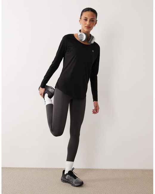 Dare 2b Black Lightweight Quick-Dry Serenity Long Sleeved T-Shirt