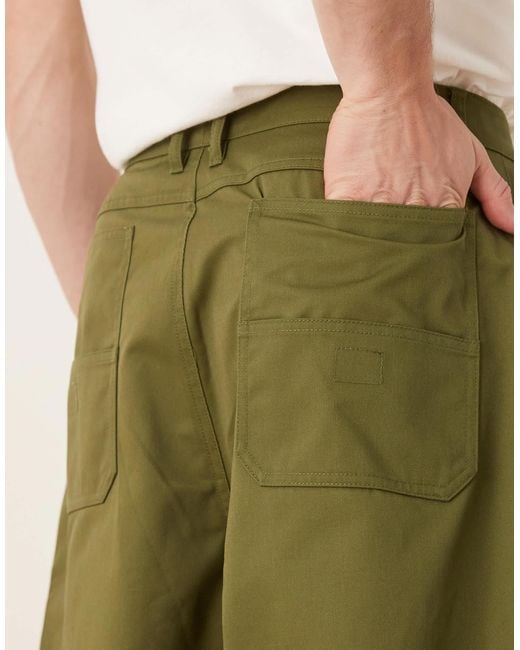 ASOS Green Super baggy Trousers for men