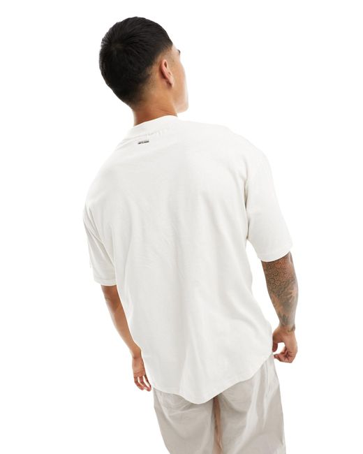The Couture Club White Embroidered Short Sleeve T-shirt for men
