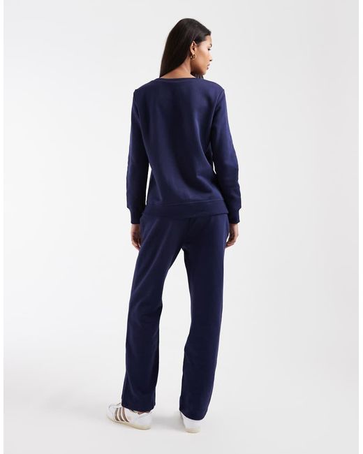Gap Blue Foil Heart Print Straight Leg Joggers