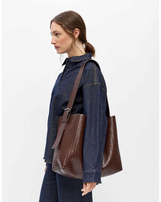 Object Blue Schultertasche