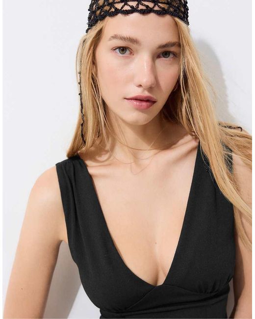 Stradivarius White Fitted Wide-strap Top
