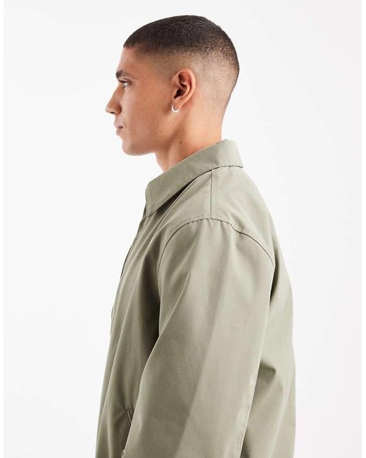 New Look Gray Light Weight Harrington Jacket for men