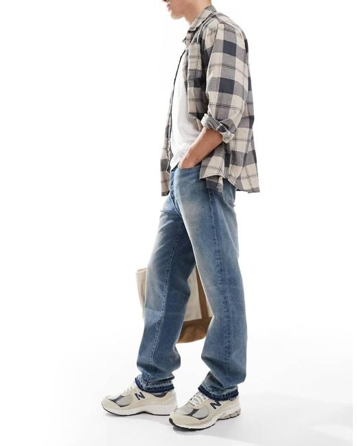 Polo Ralph Lauren Blue Heritage Straight Fit Raw Hem Jeans for men