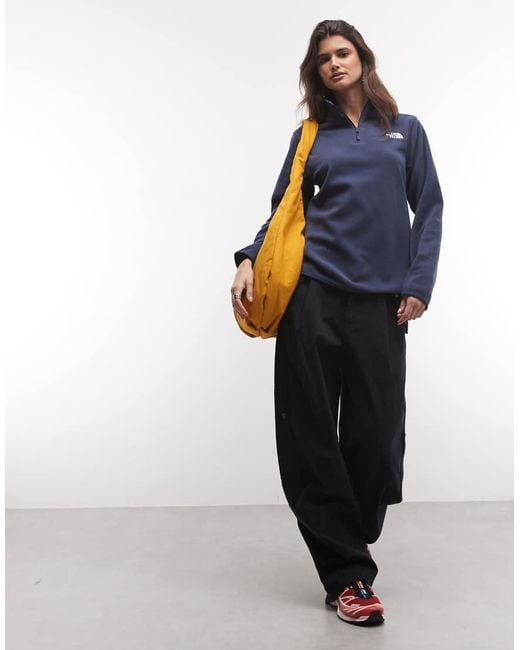 The North Face Blue Glacier Fleece 1/4 Zip Jacket