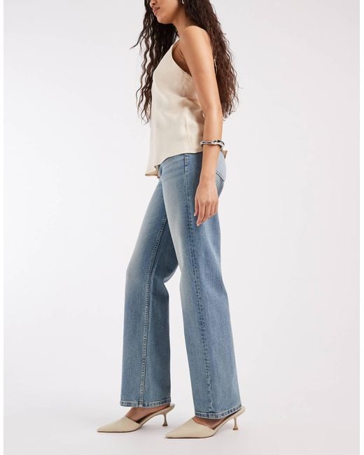 ASOS Blue Comfort Stretch Straight Leg Jeans
