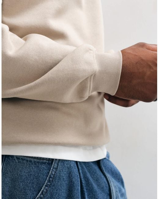 ASOS Gray Essentials Oversized Crew for men