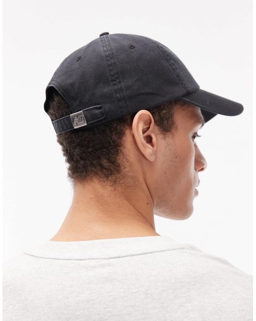 New Balance White Patch Logo Hat for men
