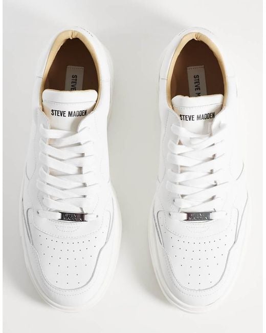 Steve Madden White Shawn Trainer for men