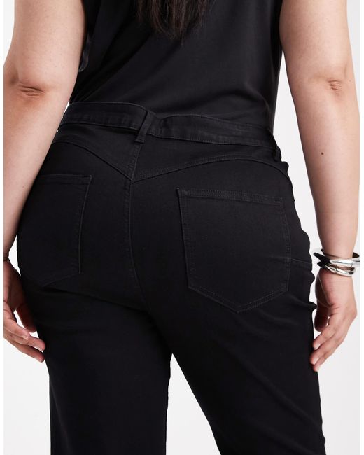 ASOS Black Asos design curve – figurformende jeans