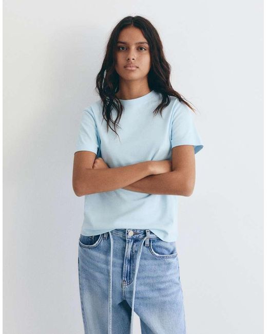 Pull&Bear Set Van Regular-Fit T-Shirts in het Blue