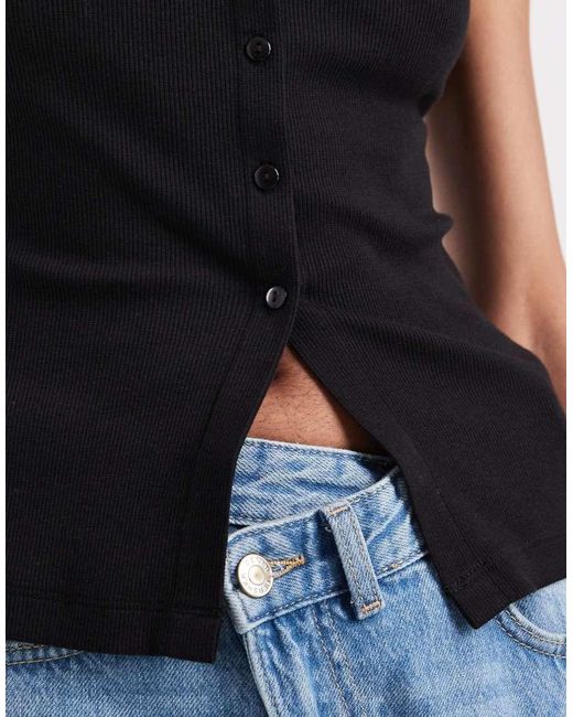 Brave Soul Blue Button Down Vest