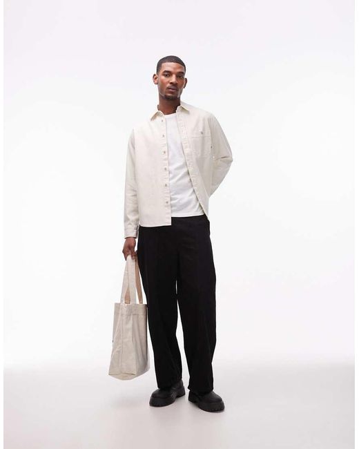 DOUBLE A by WOOD WOOD White Cooper Shirt for men
