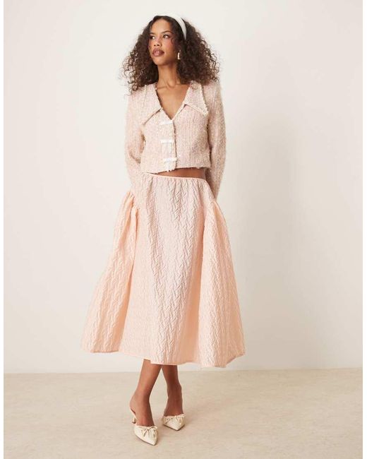 Sister Jane Natural Embellished Tweed Jacket