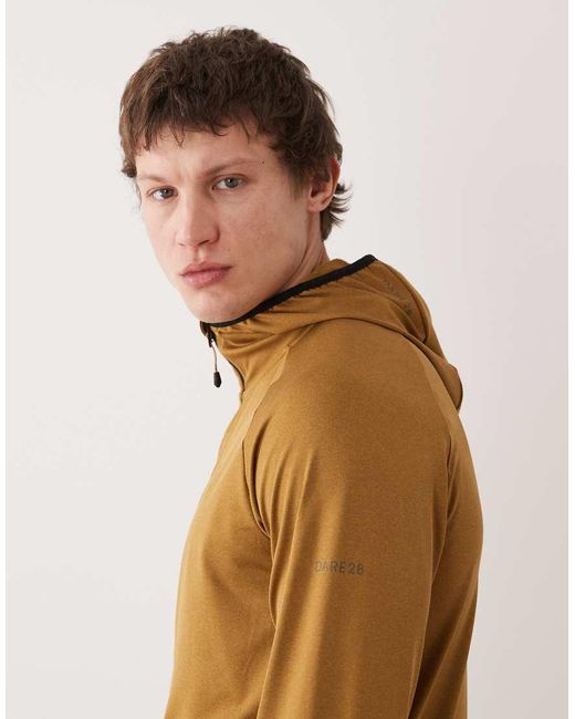 Dare 2b Natural Breathable Full Zip Hooded Assimilate Vi Stretch Midlayer for men