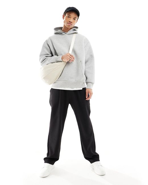 ASOS Gray Extreme Oversized Heavyweight Scuba Hoodie for men