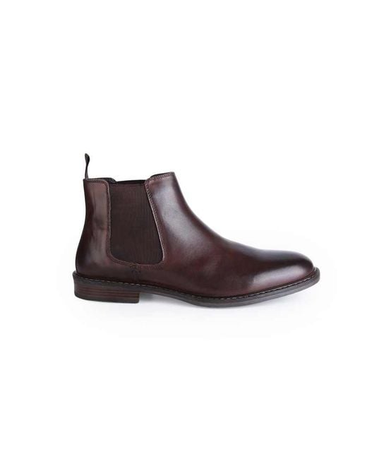 Thomas Crick Brown 'Truman' Formal Leather Chelsea Boots for men