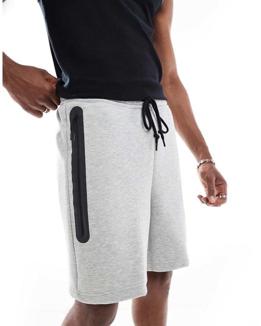 Nike White Club Tech Fleece Shorts for men