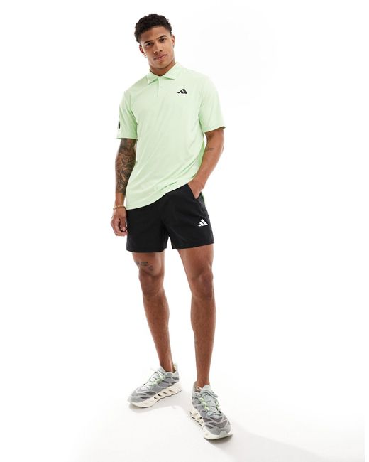 Adidas - club tennis - polo con 3 strisce di Adidas Originals in Green da Uomo