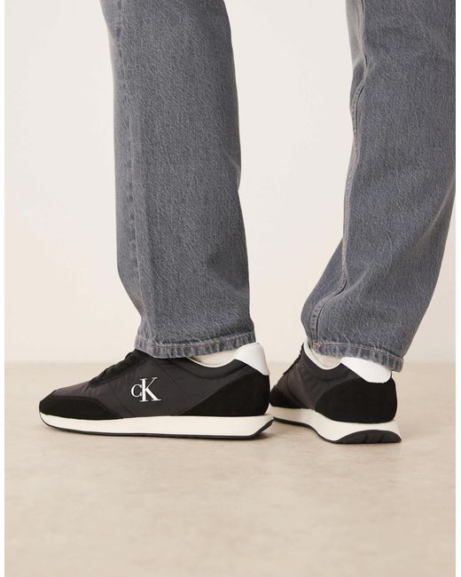 Calvin Klein Calvin klein – retro-runner-sneaker in Black für Herren