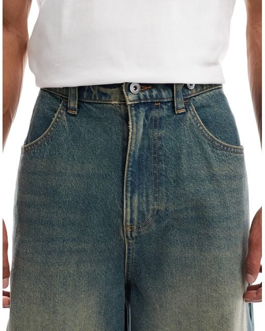 Collusion Green X006 Xl Balloon Jeans for men