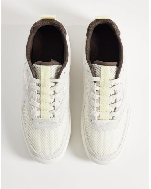Calvin Klein White Mesh Runner Trainer