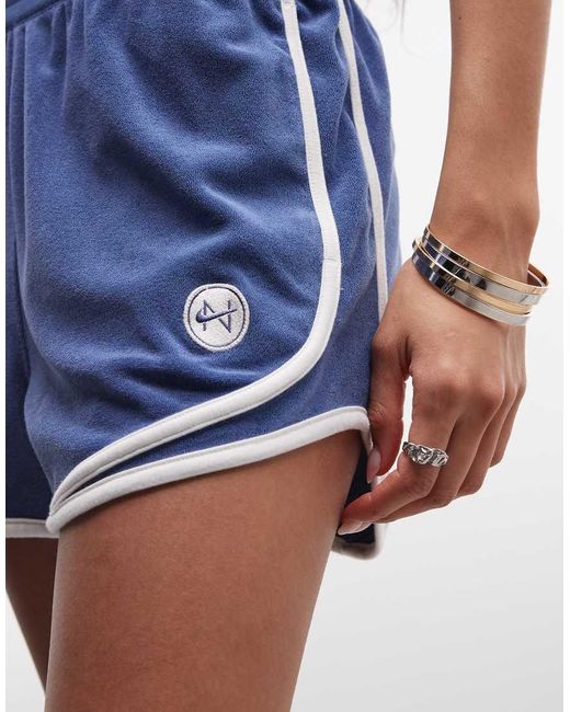 Nike Blue Chill French Terry Towelling Shorts