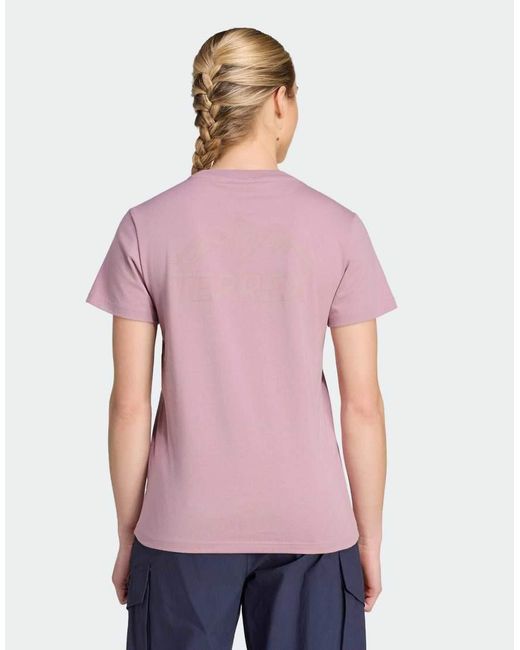 Adidas Originals Purple Terrex Mountain Graphic T-shirt