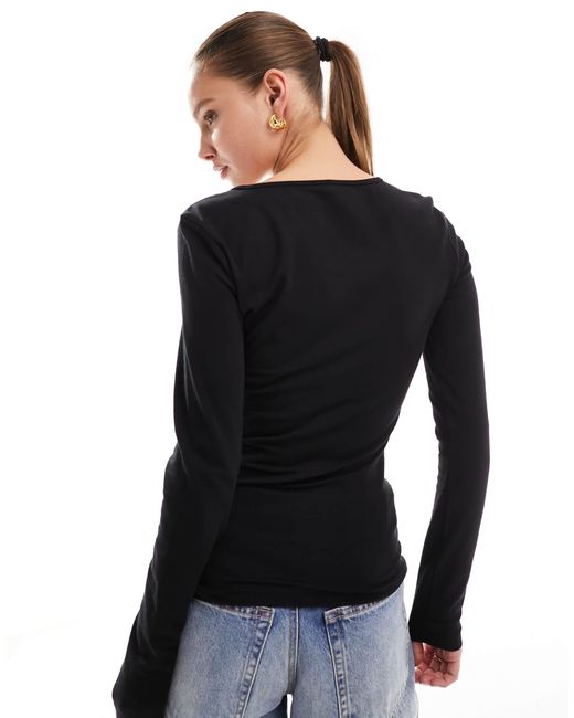Top ras ONLY en coloris Black