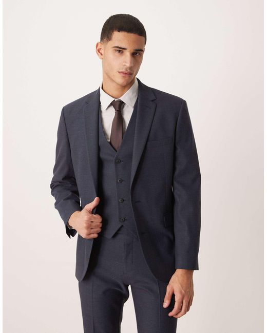 ASOS Blue Slim Suit Jacket for men
