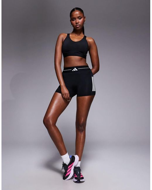Adidas Originals Blue Adidas Training Optime High Support Sports Bra