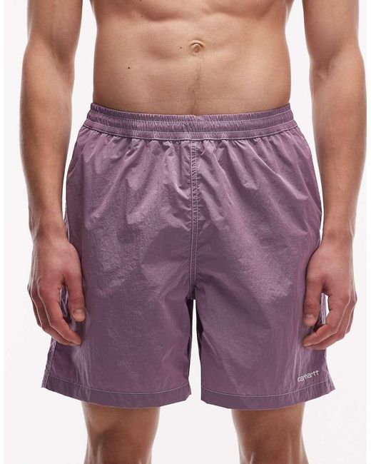 Carhartt Purple Canby Swim Trunks for men