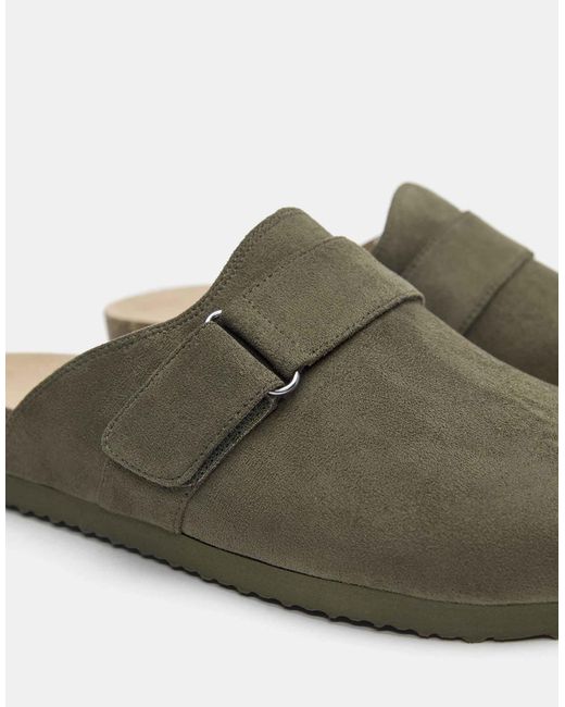 Pull&Bear – clogs in Green für Herren