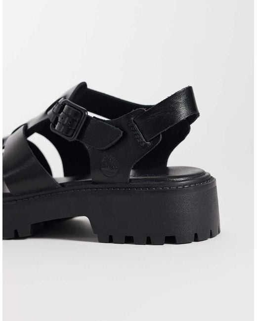Timberland Black Stone Street Fisherman Sandals