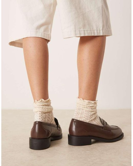 Raid Brown Nonnie Penny Loafers