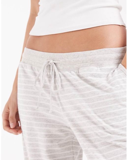 Hollister White Cosy Wide Leg Trousers