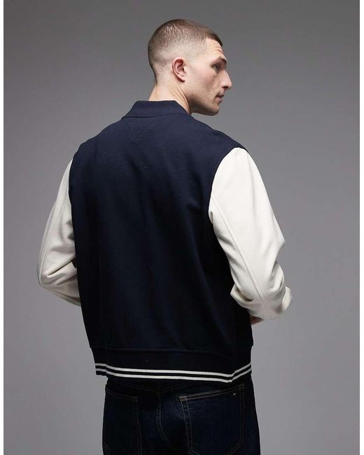 Tommy Hilfiger Gray Script Color Block Jacket for men