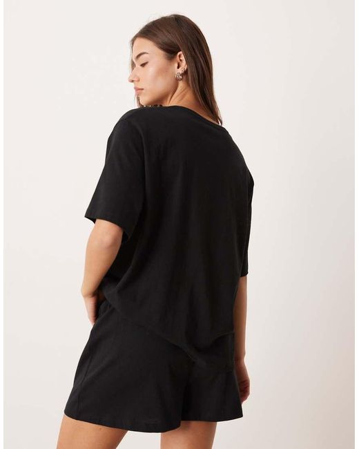 ASOS Black Mix & Match Cotton Pyjama Short