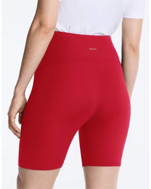 Oysho Red Maternity Comfortlux 20Cm Leggings