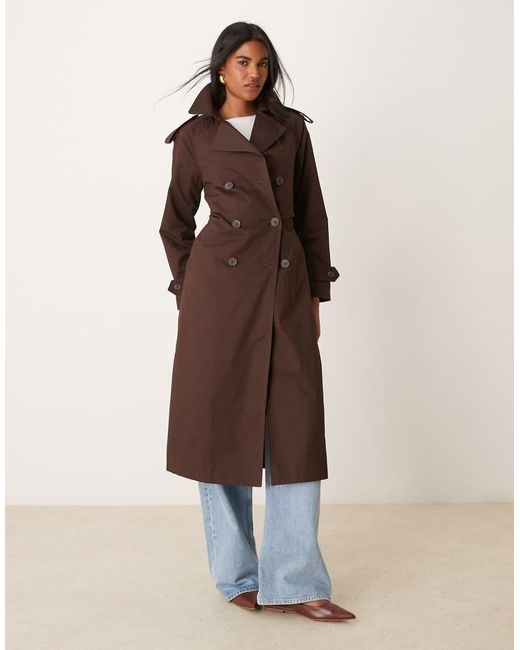 New Look Trenchcoat in het Natural