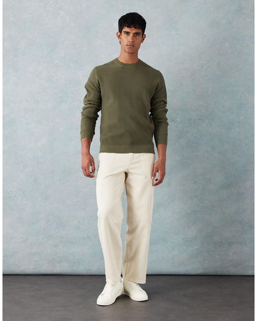 Pull ras Mango pour homme en coloris Green