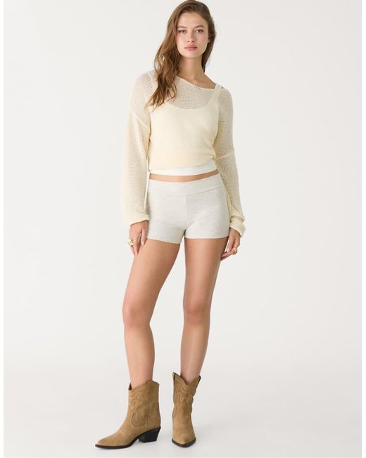 Stradivarius Natural Mini Shorts