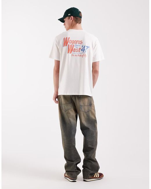Wrangler White Graphic Tee for men